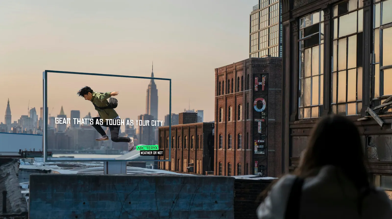 Rooftop Billboard — Gear That's As Tough As Your City