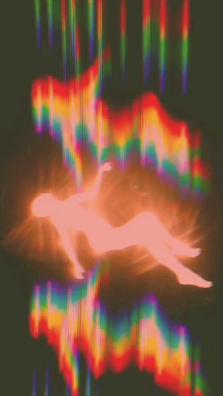 Chromatic floating figure study