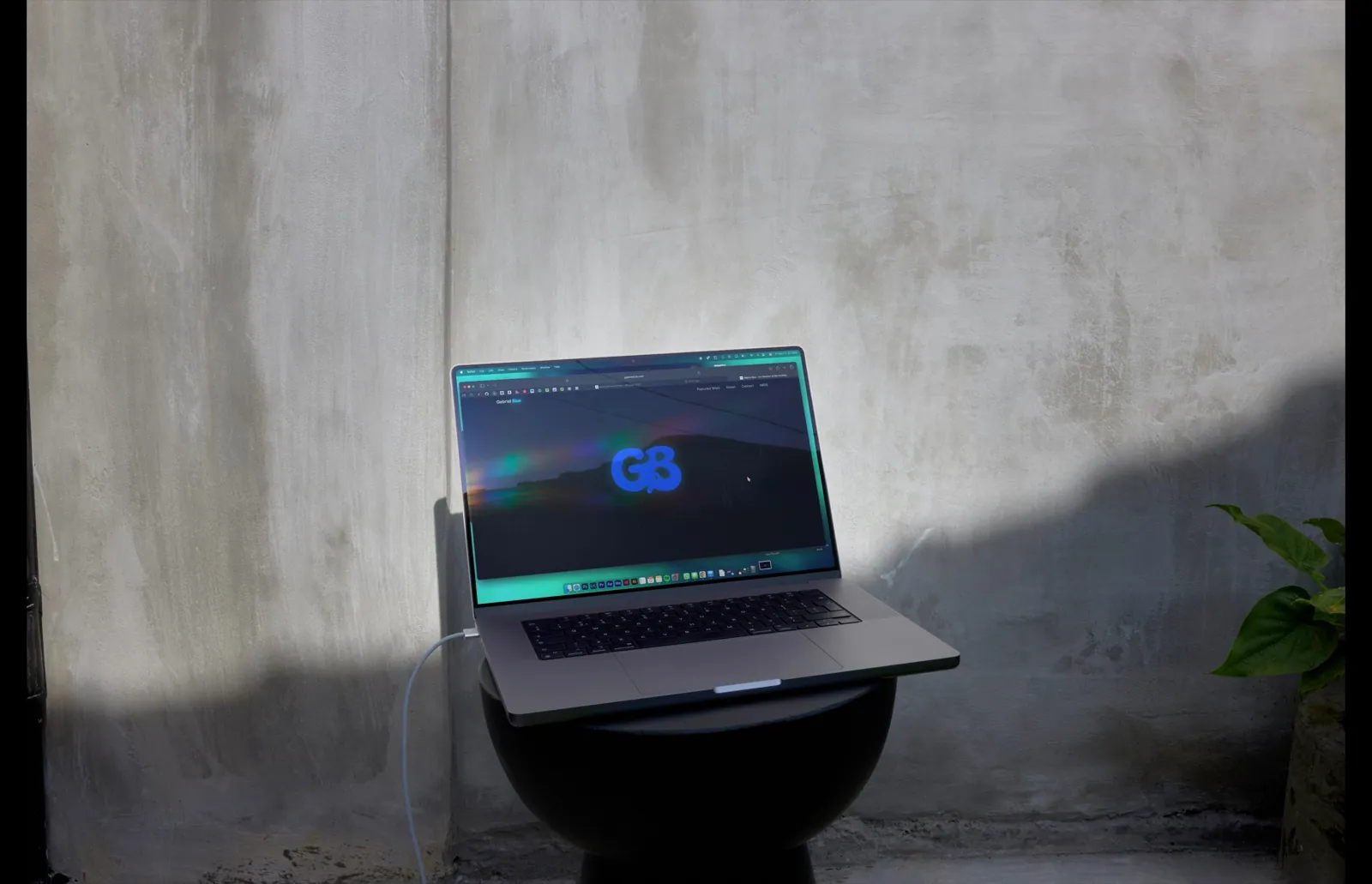 Website on Laptop