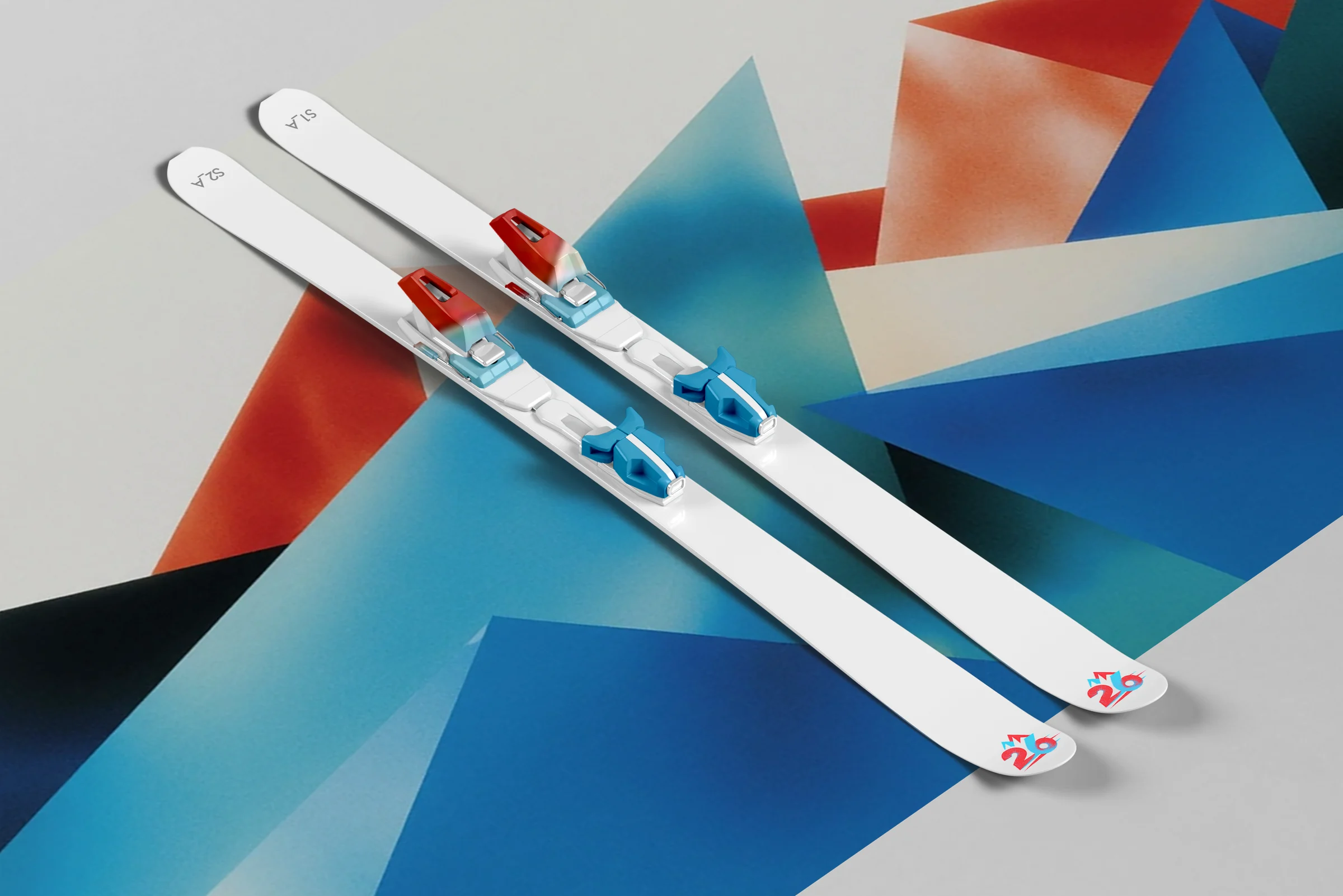 Branded skis